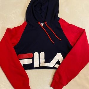 Cropped Fila sweatshirt